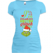 Подовжена футболка з Грінчем i`m with the Grinch